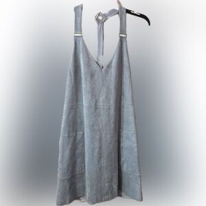 BCBGMaxAzria Vegan Suede-Look Halter Dress